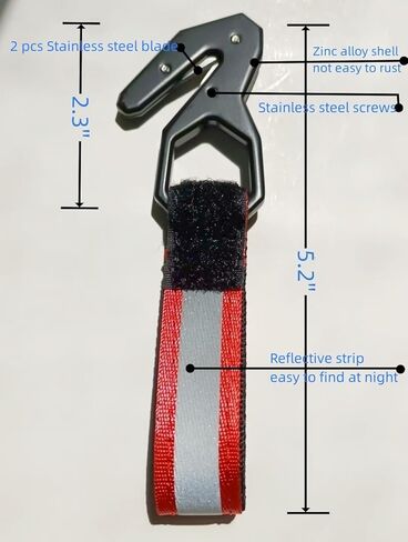 Kite Gliding Sea Surfing Ski Diving Windsurfing Supplies Hook Safety-Knife with pocket [gray] in Kuwait