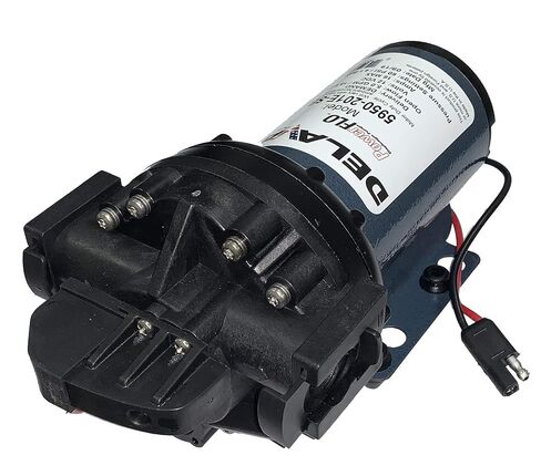 Delavan 5950-201E-SB Diaphragm Pump 12V, 60PSI, 5.0GPM, Demand Pump 3/4" Quick Attach in Kuwait