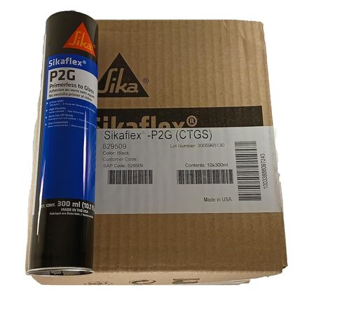 Sika SikaFlex P2G Primerless to Glass Windshield, Auto Glass Urethane Adhesive 300ml 10.1oz Cartridge (10) in Saudi Arabia
