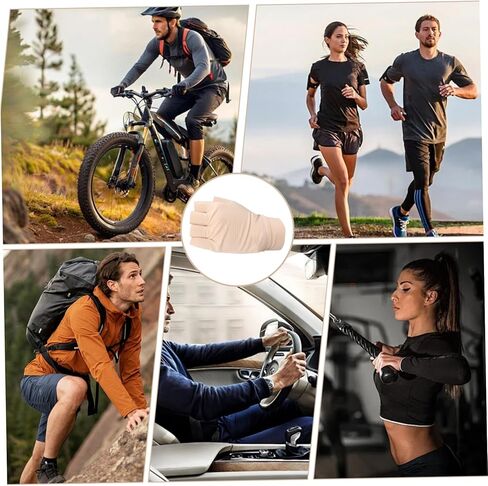 3 Pairs Anti-slip Fingerless Gloves Pressure Protector Gloves for Women Men Elderly in Saudi Arabia