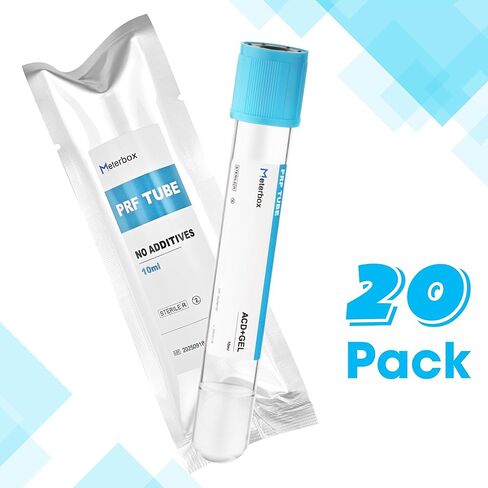 10ml PRP Tubes for PRP System, ACD and Gel Glass Tube, Individually Wrapped, 20 per Box in Kuwait