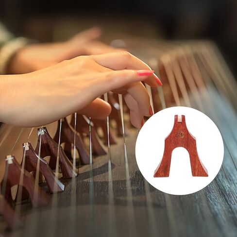 Luxshiny 21 Pcs Guzheng Bridges Natural Rosewood Guzheng Parts Replacement for Chinese Zither Strings Professional Sound Quality Lightweight and Easy to Install in Kuwait