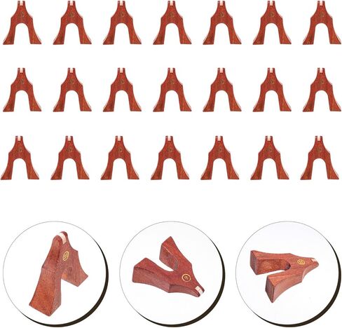 Luxshiny 21 Pcs Guzheng Bridges Natural Rosewood Guzheng Parts Replacement for Chinese Zither Strings Professional Sound Quality Lightweight and Easy to Install in Kuwait