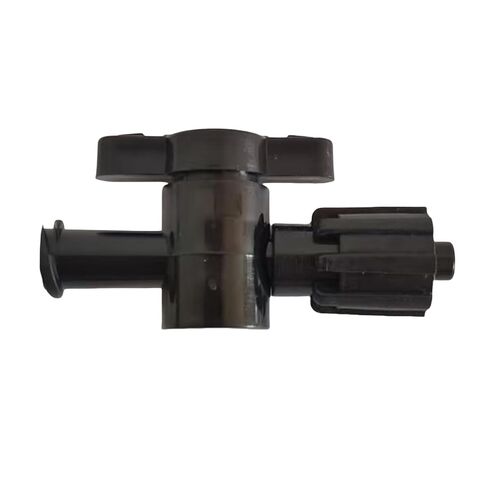 25PCS 2-Way Stopcocks for Fluid Transfer & Printing - Durable PP Plastic with Lock Cap, User-Friendly Knob, Compatible with Most Equipment(Black) in Saudi Arabia