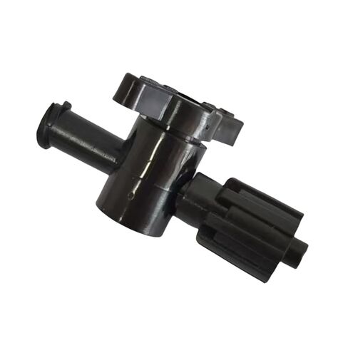 25PCS 2-Way Stopcocks for Fluid Transfer & Printing - Durable PP Plastic with Lock Cap, User-Friendly Knob, Compatible with Most Equipment(Black) in Saudi Arabia