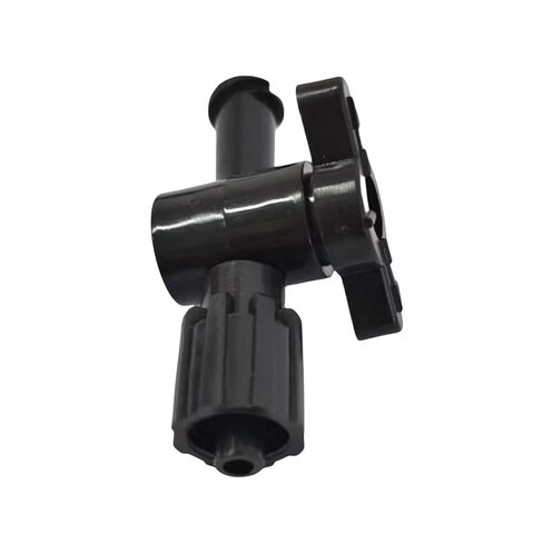 25PCS 2-Way Stopcocks for Fluid Transfer & Printing - Durable PP Plastic with Lock Cap, User-Friendly Knob, Compatible with Most Equipment(Black) in Saudi Arabia