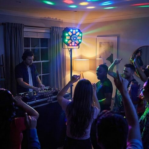 مجموعة إضاءة Chauvet DJ Swarm Wash FX ILS 4 في 1 ديربي/غسل/ستروب مع كابلين DMX وقماش تلميع أوستن بازار in Saudi Arabia
