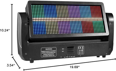 JUNMAN 400W RGBW Led Moving Head Strobe Light DJ Disco Stage Wash Effect Panel Lights in Saudi Arabia