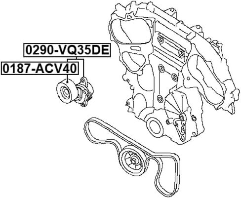 Belt Tensioner Febest 0290-VQ35DE OEM 11955-3JA0A in Saudi Arabia