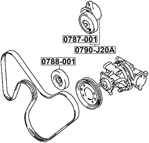 شداد الحزام فبراير 0790-J20A OEM 17540-77E00 in Saudi Arabia