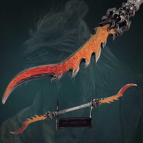 Superbuybox Black Myth ：Wu Kong Guangzhi's Weapon Red Tides Spear Blades Room Desk Decoration Game Collection Backpack Pendant Gift in Kuwait