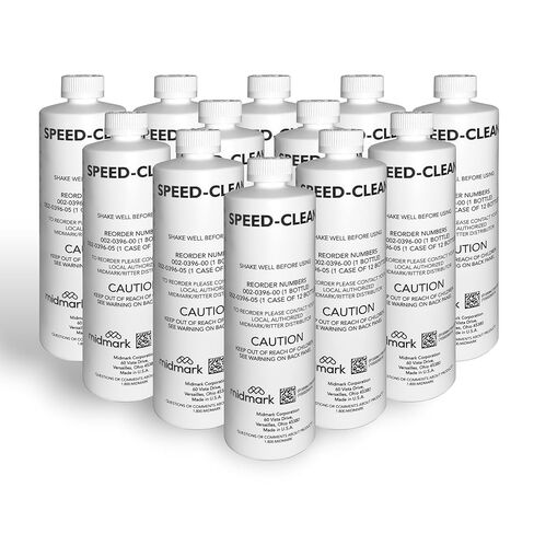 حل SpeedClean 002-0396-05 من Midmark - منظف الأوتوكلاف والمعقم لـ M9 وM11 (نماذج Midmark وRitter)، علبة مكونة من 12 زجاجة in Kuwait