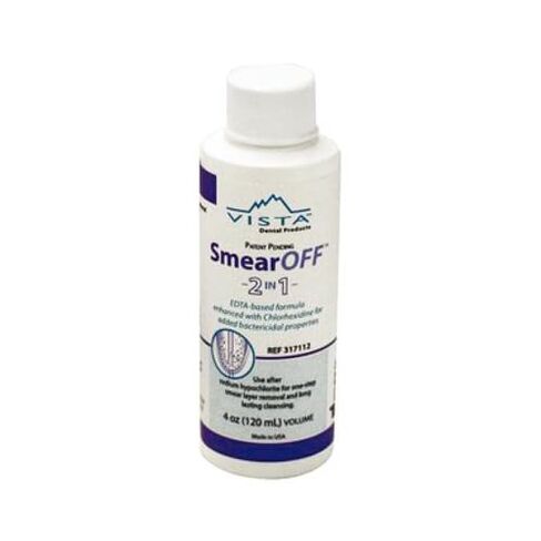 Vista Dental 317112 SmearOFF 2-in-1 EDTA Based Solution 120 mL Bottle in Kuwait