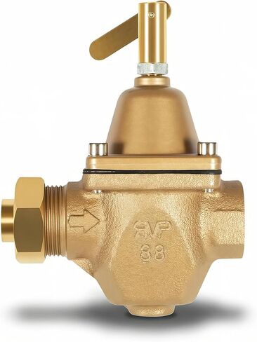 منظم ضغط مياه غلاية برونزي عالي السعة 1/2 بوصة - بديل مباشر للواط 1156F، B1156F، S1156F - قابل للتعديل 10-25 رطل لكل بوصة مربعة - أنظمة تسخين مائية من الدرجة التجارية in Kuwait