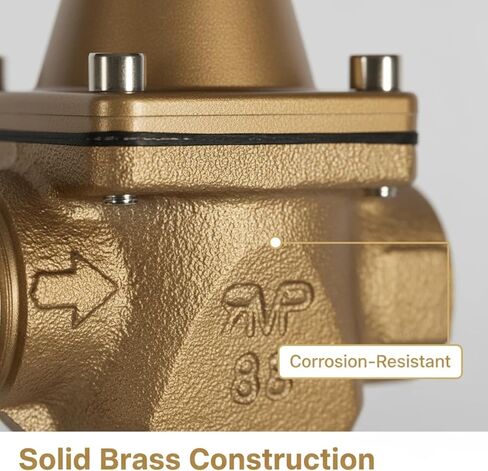 منظم ضغط مياه غلاية برونزي عالي السعة 1/2 بوصة - بديل مباشر للواط 1156F، B1156F، S1156F - قابل للتعديل 10-25 رطل لكل بوصة مربعة - أنظمة تسخين مائية من الدرجة التجارية in Kuwait