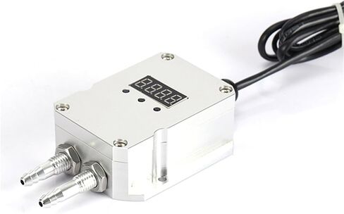 Air Differential Pressure Transmitter 4 20mA 5V 10V RS485 Outpu Fan Duct Differential Pressure Furnace Negative Pressure Sensor(LCD display0-5V,-5Kpa to 0Kpa) in Saudi Arabia