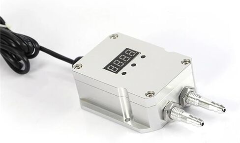 Air Differential Pressure Transmitter 4 20mA 5V 10V RS485 Outpu Fan Duct Differential Pressure Furnace Negative Pressure Sensor(LCD display0-5V,-5Kpa to 0Kpa) in Saudi Arabia