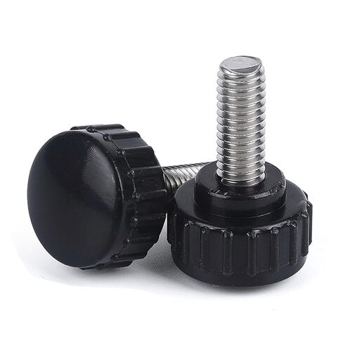 Bakelite Round Head Handle 304 Stainless Steel Hand Screw Knurled Thumb Plastic Tightening Bolt Nut Knob M3 M4 M5 M6 M8(40mm,M3 (5Pcs)) in Saudi Arabia