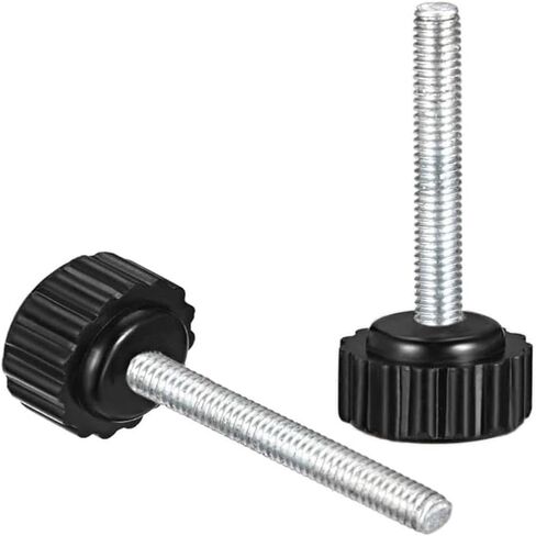 12pcs Knurled Clamping Knobs M4 X 30mm Zinc Plated Carbon Steel Thread 16mm Head in Saudi Arabia