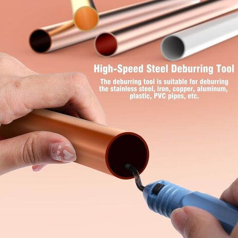 Wadeo Swage Tool HVAC SET Set ، Air Comple Copper Tube Swaging Tool ، Vipe Pipe Boring Drill Bits مع 6 بتات حفر مختلفة حجم 1/4 '، 3/8' '، 1/2' ، 5/8 '' ، 3/4 '' ، 7/8 '' in Saudi Arabia