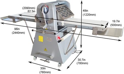 ماكينة فرد العجين التجارية، ماكينة ضغط العجين الدوارة ذات الوجهين، ماكينة صنع المعجنات الدنماركية التجارية العمودية، فطائر البيض، البيتزا، 110 فولت in Kuwait
