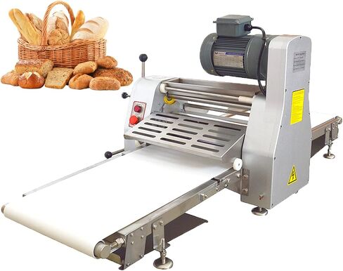 TECHTONGDA Commercial Dough Sheeter Pasta Roller Dough Press Machine Fondant Flattener Pizza Pastry Sheeter with 70.9x19.7" Conveyor Belt Bakery Equipment in Saudi Arabia