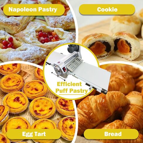 TECHTONGDA Commercial Dough Sheeter Pasta Roller Dough Press Machine Fondant Flattener Pizza Pastry Sheeter with 70.9x19.7" Conveyor Belt Bakery Equipment in Saudi Arabia