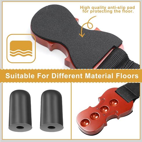 سدادة Novabright Cello Endpin مع 2 واقيات أرضية مطاطية من خشب التشيلو Endpin Rest مرساة غير قابلة للانزلاق حامل 4 فتحات مع حزام من النايلون لتعزيز الثبات أثناء أداء التدريب in Kuwait