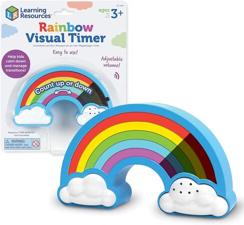 Learning Resources Rainbow Visual Timer, Calming Toys for Kids,Calming Corner, Social Emotional Learning Toys,1 Piece, Ages 3+ in Kuwait