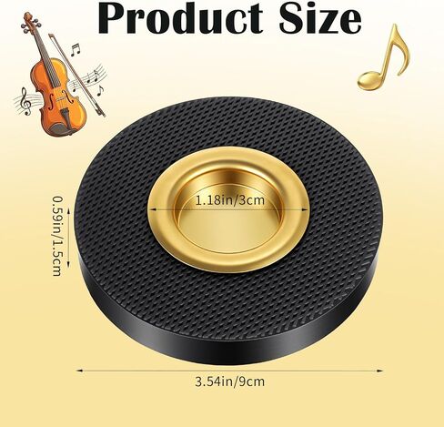 Cello Rock Stop Stand, Rock Stop Endpin Stand Holder with Reinforced Brass Base for Practice Performance in Saudi Arabia