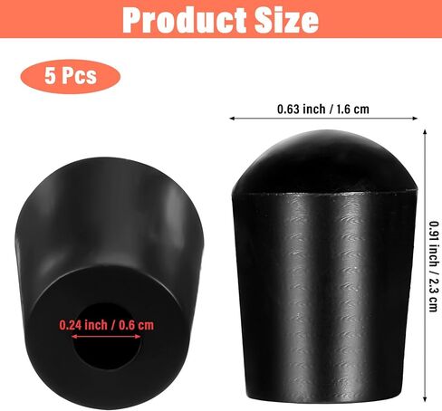 5 Pcs Cello Endpin Stopper Rubber Black Tip Plug End Pin Cap Protector Black Anti-Slip Design Cello Rest Stop Holder Stand Floor-Friendly Fits Most Cellos And Double Basses Floor Protection in Saudi Arabia