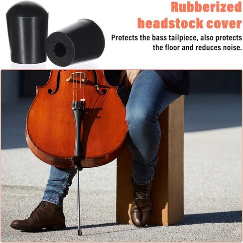 5 Pcs Cello Endpin Stopper Rubber Black Tip Plug End Pin Cap Protector Black Anti-Slip Design Cello Rest Stop Holder Stand Floor-Friendly Fits Most Cellos And Double Basses Floor Protection in Saudi Arabia