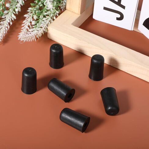 6 Pcs Cello Rock Stop Cello Endpin Stopper Endpin Rubber Tip Black Slipstop Holder Rubber Tip Plug End Pin Cap Protector for Practice Performance, Prevent Movement and Slipping in Kuwait