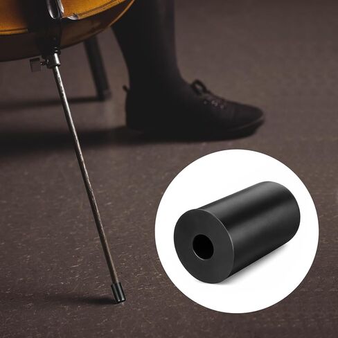 6 Pcs Cello Rock Stop Cello Endpin Stopper Endpin Rubber Tip Black Slipstop Holder Rubber Tip Plug End Pin Cap Protector for Practice Performance, Prevent Movement and Slipping in Kuwait