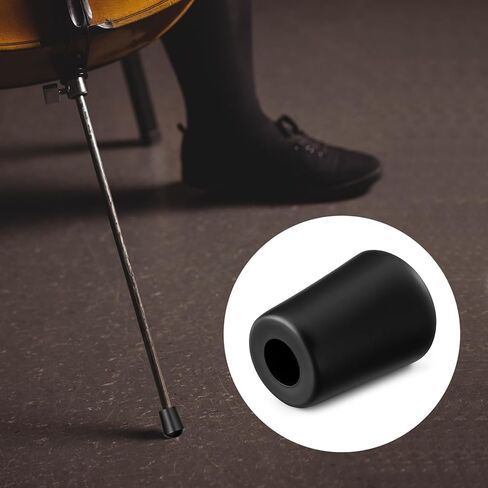 4PCS Cello Endpin Rubber Tip Cello Endpin Stopper Black Slipstop Holder Rubber Tip Plug End Pin Cap Protector for Practice Performance, Prevent Movement and Slipping in Kuwait