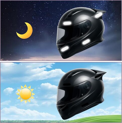 10 Pcs Black Reflective Tape, Waterproof Bike Reflectors, Reflectors for Night Riding for Motorcycles Scooters Bike Helmets Stroller in Saudi Arabia