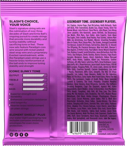 Ernie Ball Slash Signature Electric Guitar Strings 11-48 Gauge (P02200) in Saudi Arabia