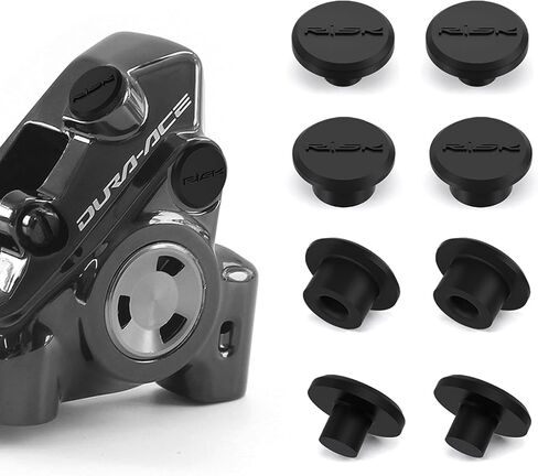 Bleed Oil Port Dust Plugs + Bleed Screw Rubber Caps for Shimano 105 Ultegra Dura-Ace Hydraulic Disc Brake Calipers, Silicone Dust & Water Protection Caps for Brake Bleed Ports and Nipples in Saudi Arabia