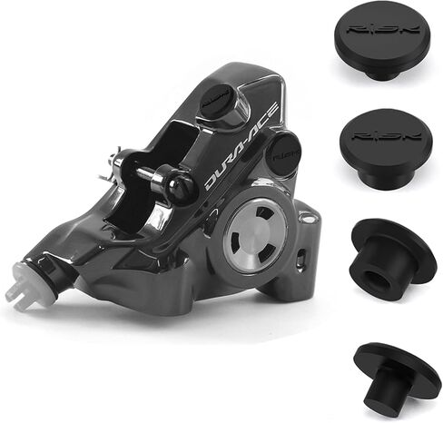Bleed Oil Port Dust Plugs + Bleed Screw Rubber Caps for Shimano 105 Ultegra Dura-Ace Hydraulic Disc Brake Calipers, Silicone Dust & Water Protection Caps for Brake Bleed Ports and Nipples in Saudi Arabia