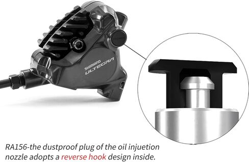 Bleed Oil Port Dust Plugs + Bleed Screw Rubber Caps for Shimano 105 Ultegra Dura-Ace Hydraulic Disc Brake Calipers, Silicone Dust & Water Protection Caps for Brake Bleed Ports and Nipples in Saudi Arabia