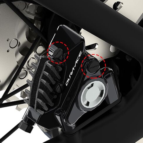 Bleed Oil Port Dust Plugs + Bleed Screw Rubber Caps for Shimano 105 Ultegra Dura-Ace Hydraulic Disc Brake Calipers, Silicone Dust & Water Protection Caps for Brake Bleed Ports and Nipples in Saudi Arabia