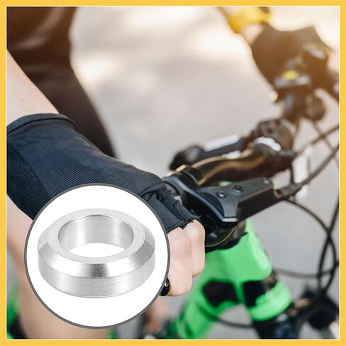 8 Pcs M6x5.5 Universal Bicycle Bolt Brake Screw Washer Bolts - MTB Mountain Bike Bicycle Concave Convex Balancer - Titanium Alloy Silver Tone Auto Replacement Parts in Saudi Arabia