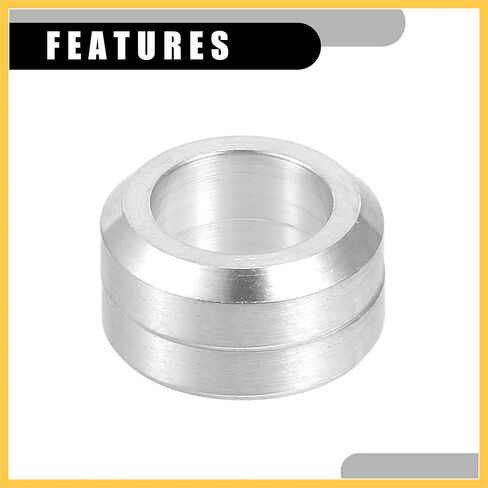 8 Pcs M6x5.5 Universal Bicycle Bolt Brake Screw Washer Bolts - MTB Mountain Bike Bicycle Concave Convex Balancer - Titanium Alloy Silver Tone Auto Replacement Parts in Saudi Arabia