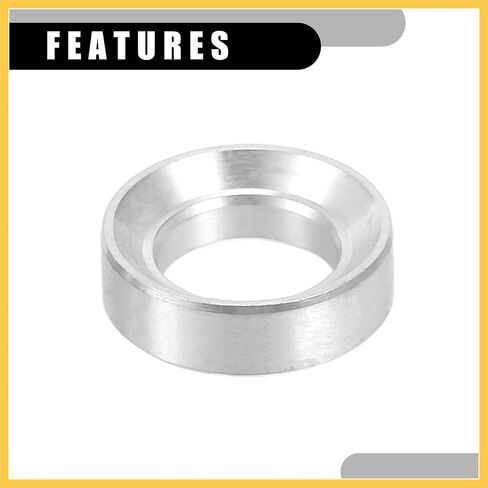 8 Pcs M6x5.5 Universal Bicycle Bolt Brake Screw Washer Bolts - MTB Mountain Bike Bicycle Concave Convex Balancer - Titanium Alloy Silver Tone Auto Replacement Parts in Saudi Arabia