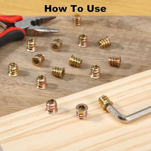20 قطعة M5x10mm إدراج الخيوط، الأثاث المكسرات الكربون الصلب عرافة محرك الخيوط إدراج الموضوع السحابة موصل لتشكيلة الأثاث الخشبي in Saudi Arabia