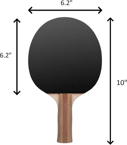 Dogs on Blue Colorful Design Ping Pong Paddle, Premium 5 Ply Table Tennis Racket (Black on Back) in Kuwait