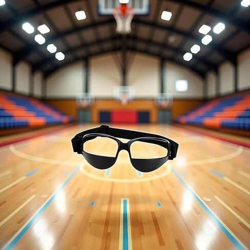Black Basketball Glasses- Basketball Dribbling Goggles,17 X 6cm Portable Glasses For Dribbling,Comfortable Protective Sports Dribble Specs For Training Team Sports in Kuwait