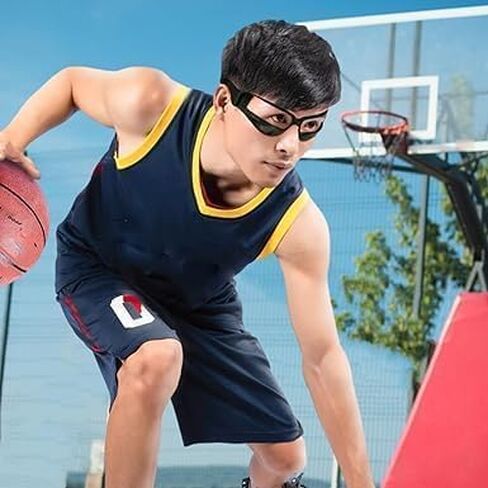 Black Basketball Glasses- Basketball Dribbling Goggles,17 X 6cm Portable Glasses For Dribbling,Comfortable Protective Sports Dribble Specs For Training Team Sports in Kuwait