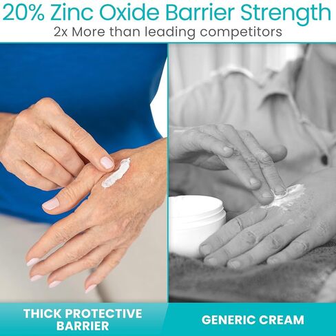 Vivecare Zinc Oxide Ointment 20% - Skin Protectant & Diaper Rash Cream - Moisture Barrier for Irritated Skin, Chafing & Wound Healing (4 Ounce) in Kuwait