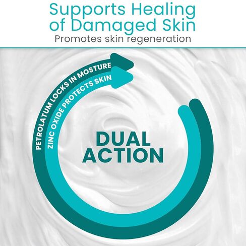 Vivecare Zinc Oxide Ointment 20% - Skin Protectant & Diaper Rash Cream - Moisture Barrier for Irritated Skin, Chafing & Wound Healing (4 Ounce) in Kuwait